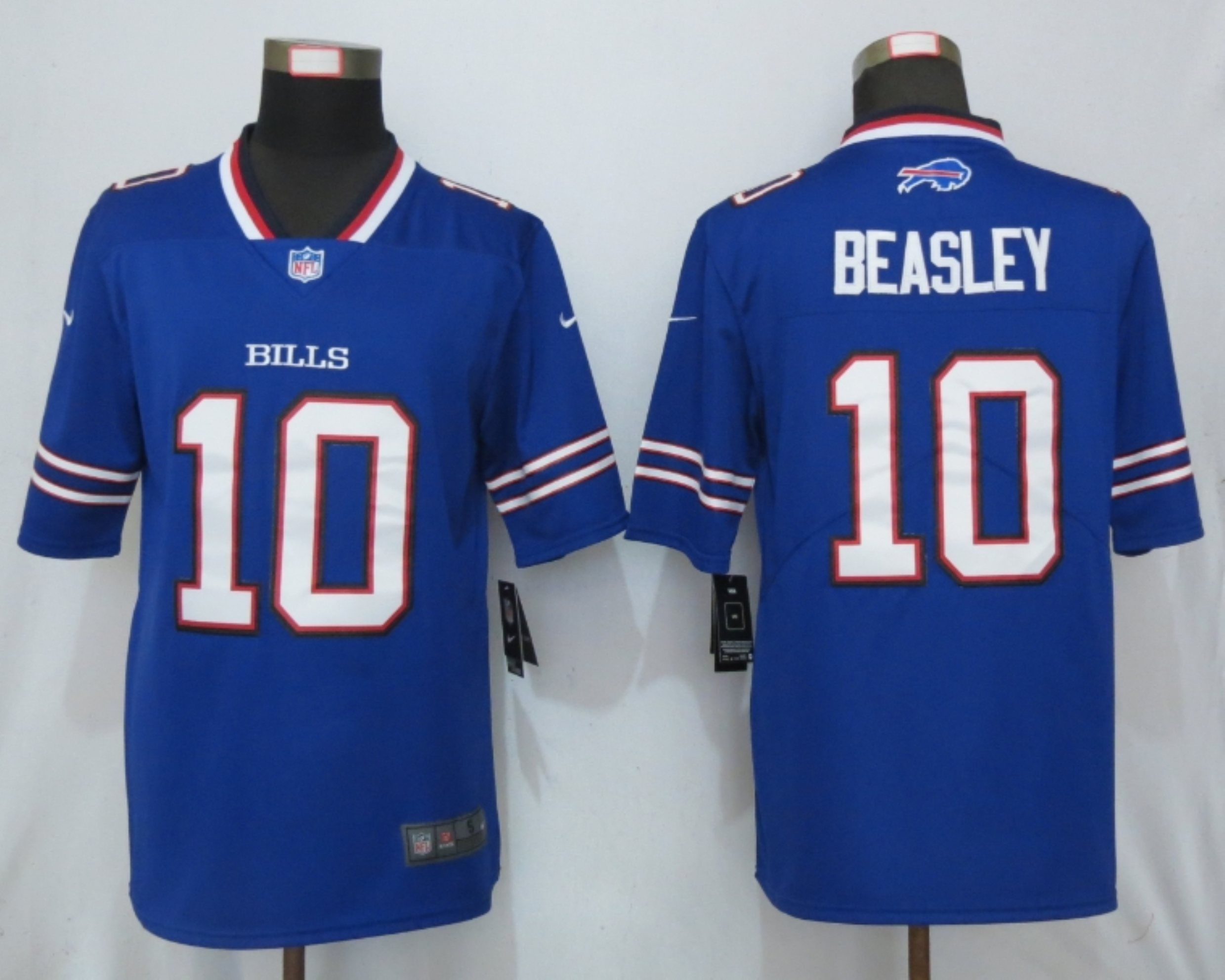 Men Buffalo Bills #10 Beasley Blue Nike Vapor Untouchable Limited Playe NFL Jerseys